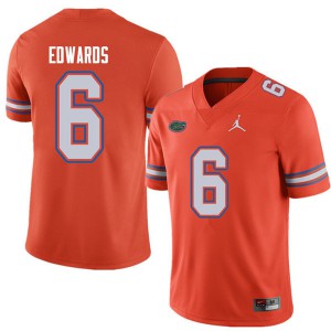 Jordan Brand Men #6 Brian Edwards Florida Gators College Football Jerseys Orange 362276-292