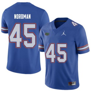 Jordan Brand Men #45 Charles Nordman Florida Gators College Football Jerseys Royal 602160-126