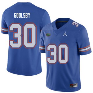 Jordan Brand Men #30 DeAndre Goolsby Florida Gators College Football Jerseys Royal 500246-821