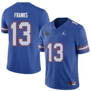 Jordan Brand Men #13 Feleipe Franks Florida Gators College Football Jerseys Royal 715920-631