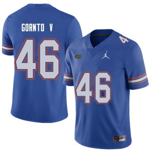 Jordan Brand Men #46 Harry Gornto V Florida Gators College Football Jerseys Royal 437598-143