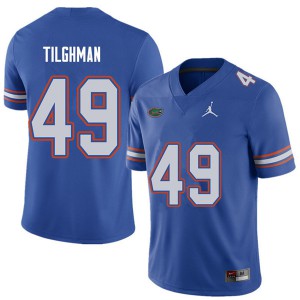 Jordan Brand Men #49 Jacob Tilghman Florida Gators College Football Jerseys Royal 583445-758