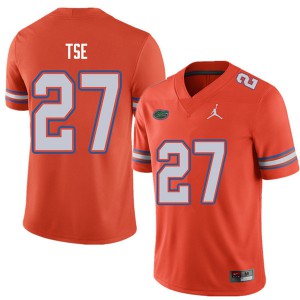 Jordan Brand Men #27 Joshua Tse Florida Gators College Football Jerseys Orange 858105-220