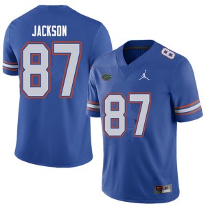 Jordan Brand Men #87 Kalif Jackson Florida Gators College Football Jerseys Royal 965878-705