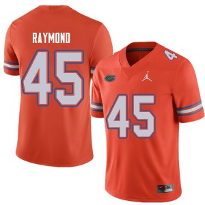 Jordan Brand Men #45 R.J. Raymond Florida Gators College Football Jerseys Orange 449414-917