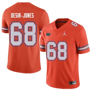 Jordan Brand Men #68 Richerd Desir Jones Florida Gators College Football Jerseys Orange 467021-796