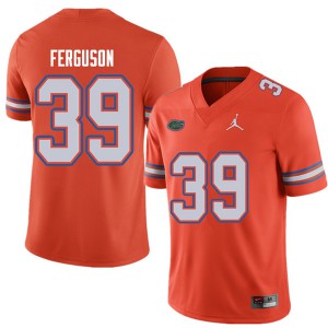 Jordan Brand Men #39 Ryan Ferguson Florida Gators College Football Jerseys Orange 536357-401