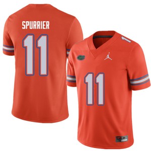 Jordan Brand Men #11 Steve Spurrier Florida Gators College Football Jerseys Orange 257128-295
