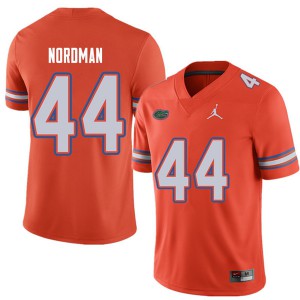 Jordan Brand Men #44 Tucker Nordman Florida Gators College Football Jerseys Orange 875303-231