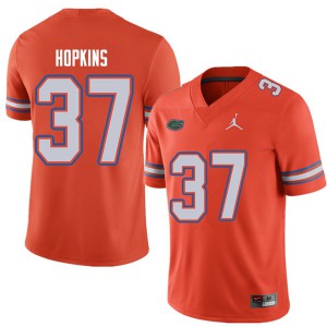 Jordan Brand Men #37 Tyriek Hopkins Florida Gators College Football Jerseys Orange 943604-969