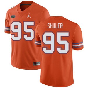 Jordan Brand Men #95 Adam Shuler Florida Gators College Football Jerseys Orange 801395-384