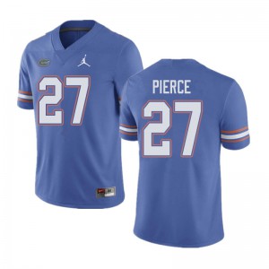 Jordan Brand Men #27 Dameon Pierce Florida Gators College Football Jerseys Blue 357483-328