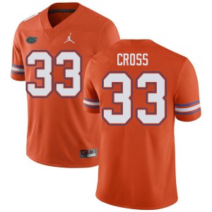 Jordan Brand Men #33 Daniel Cross Florida Gators College Football Jerseys Orange 762763-791