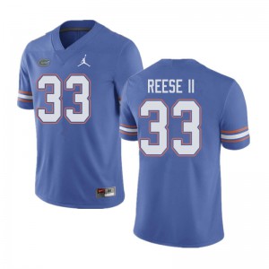 Jordan Brand Men #33 David Reese II Florida Gators College Football Jerseys Blue 356457-589