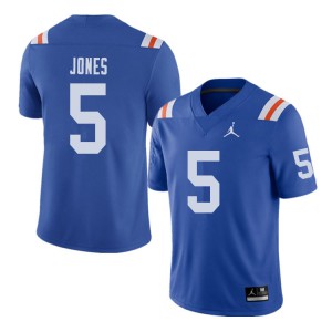 Jordan Brand Men #5 Emory Jones Florida Gators Throwback Alternate College Football Jerseys Royal 575155-405