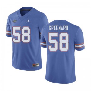 Jordan Brand Men #58 Jonathan Greenard Florida Gators College Football Jerseys Blue 626362-363
