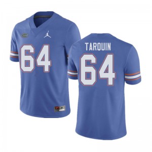 Jordan Brand Men #64 Michael Tarquin Florida Gators College Football Jerseys Blue 862134-150
