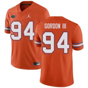 Jordan Brand Men #94 Moses Gordon III Florida Gators College Football Jerseys Orange 123621-870