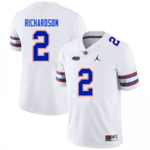 Men #2 Anthony Richardson Florida Gators College Football Jerseys White 930918-566
