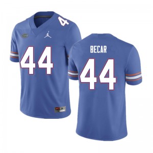 Men #44 Brandon Becar Florida Gators College Football Jerseys Blue 848902-482
