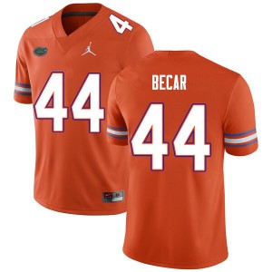 Men #44 Brandon Becar Florida Gators College Football Jerseys Orange 517545-214