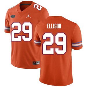 Men #29 Khamal Ellison Florida Gators College Football Jerseys Orange 523102-227