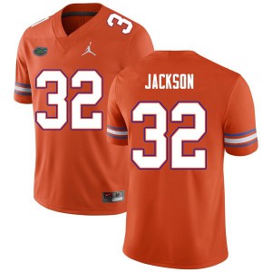 Men #32 N'Jhari Jackson Florida Gators College Football Jerseys Orange 176691-559