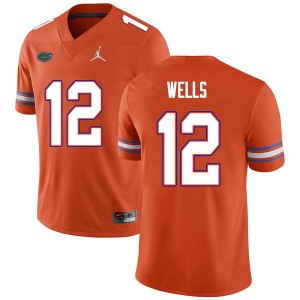 Men #12 Rick Wells Florida Gators College Football Jerseys Orange 852909-260