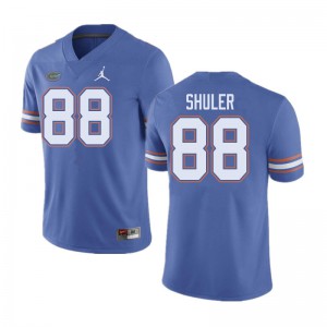 Jordan Brand Men #88 Adam Shuler Florida Gators College Football Jerseys Blue 652536-299