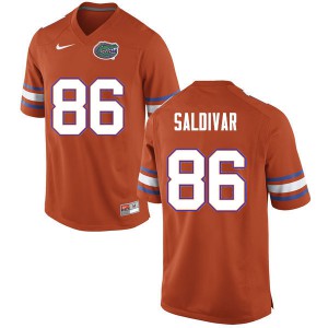 Men #86 Andres Saldivar Florida Gators College Football Jerseys Orange 435309-846