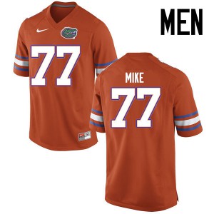 Men Florida Gators #77 Andrew Mike College Football Jerseys Orange 134491-348