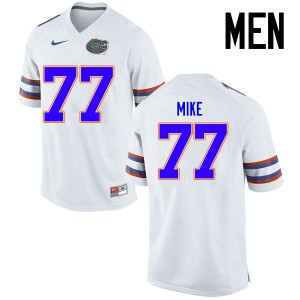 Men Florida Gators #77 Andrew Mike College Football Jerseys White 409411-501