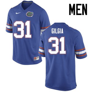 Men Florida Gators #31 Anthony Gigla College Football Jerseys Blue 168448-785