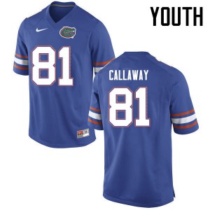 Youth Florida Gators #81 Antonio Callaway College Football Jerseys Blue 993113-539