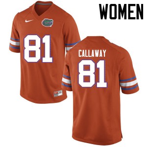 Women Florida Gators #81 Antonio Callaway College Football Jerseys Orange 731906-857