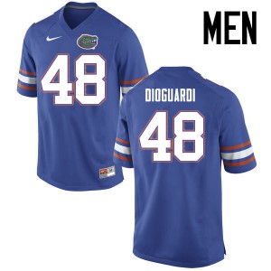 Men Florida Gators #48 Brett DioGuardi College Football Jerseys Blue 671423-195