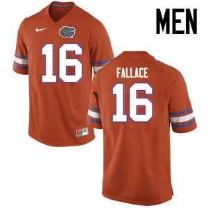 Men Florida Gators #16 Brian Fallace College Football Jerseys Orange 552095-173