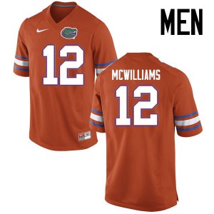 Men Florida Gators #12 C.J. McWilliams College Football Jerseys Orange 700478-118