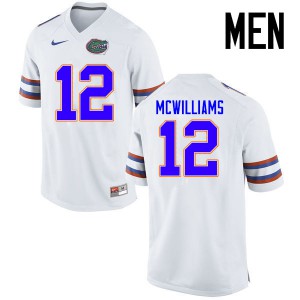 Men Florida Gators #12 C.J. McWilliams College Football Jerseys White 935412-780