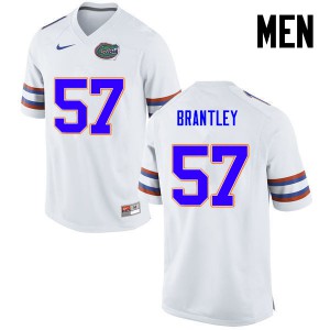 Men Florida Gators #57 Caleb Brantley College Football White 385492-245
