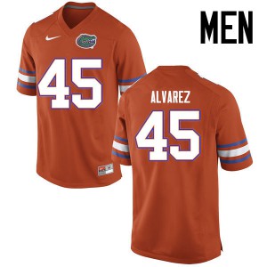 Men Florida Gators #45 Carlos Alvarez College Football Jerseys Orange 653682-603