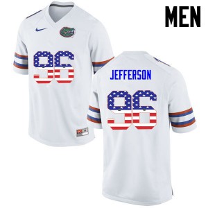 Men Florida Gators #96 Cece Jefferson College Football USA Flag Fashion White 790142-472