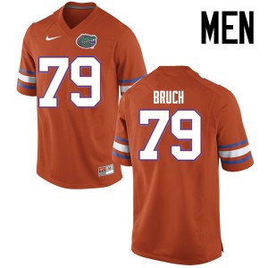 Men Florida Gators #79 Dallas Bruch College Football Jerseys Orange 129558-364