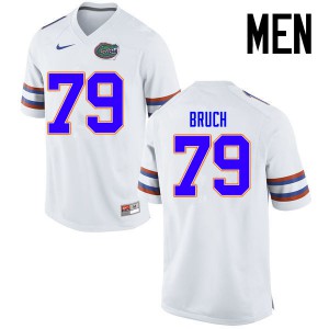 Men Florida Gators #79 Dallas Bruch College Football Jerseys White 402880-271
