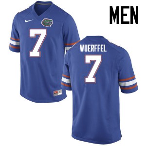 Men Florida Gators #7 Danny Wuerffel College Football Jerseys Blue 748765-208