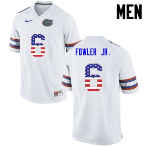 Men Florida Gators #6 Dante Fowler Jr. College Football USA Flag Fashion White 907648-402