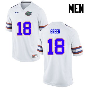 Men Florida Gators #18 Daquon Green College Football White 579507-283