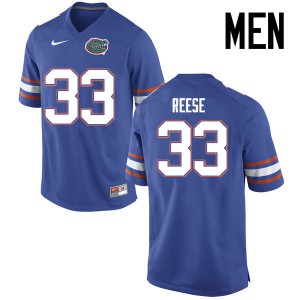 Men Florida Gators #33 David Reese College Football Jerseys Blue 846644-279