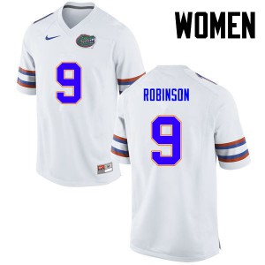 Women Florida Gators #11 Demarcus Robinson College Football White 410216-327