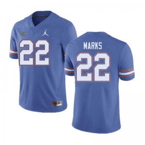 Jordan Brand Men #22 Dionte Marks Florida Gators College Football Jerseys Blue 667796-631